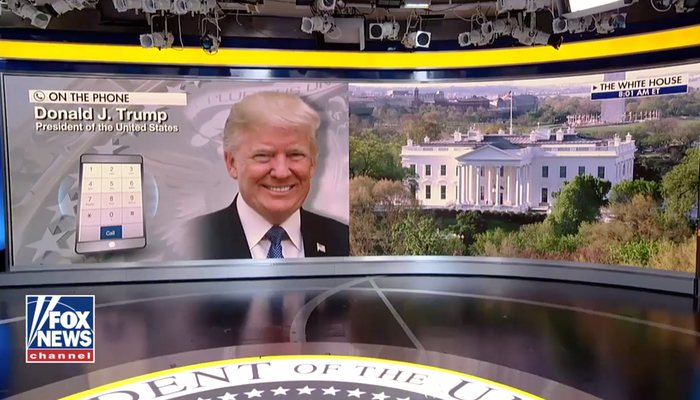 Llamada de Donald Trump en directo en 'Fox & Friends'