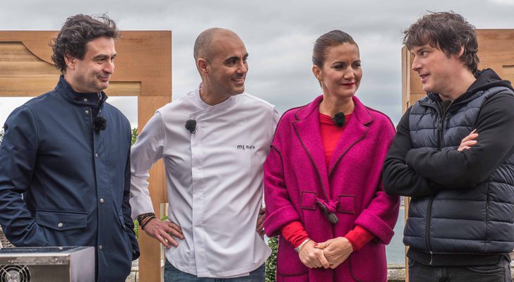 El jurado de 'MasterChef' junto al maestro pastelero David Pallàs