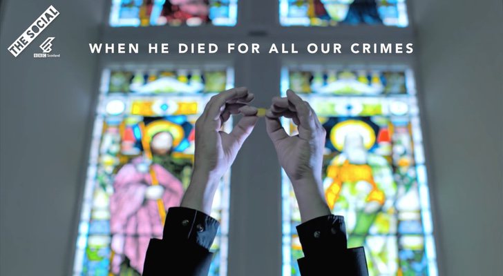 Imagen del fragmento en el que 'Time for Love' lanza sus críticas a la Iglesia