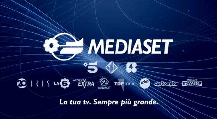 Cortinilla de arranque de espacios de Mediaset Italia 