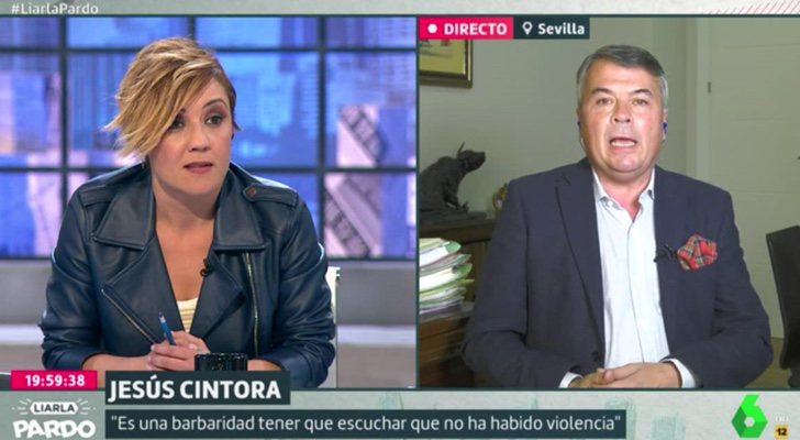 Cristina Pardo y Agustín Martínez, abogado de cuatro miembros de "La Manada", en 'Liarla Pardo'