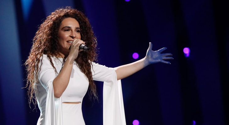 Gianna Terzi en el ensayo de la primera semifinal de Eurovisión