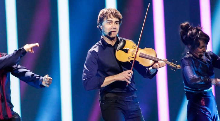 Alexander Rybak en su primer ensayo para Eurovisión 2018