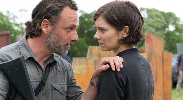 Rick y Maggie en 'The Walking Dead'