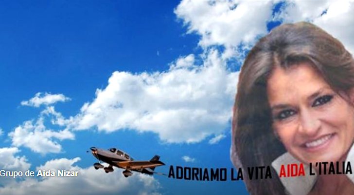 Imagen cabecera de la página oficial italiana de apoyo a Aída Nízar 