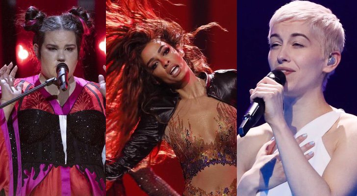 Netta, Eleni Foureira y SuRie, protagonistas del 'Festival de Eurovisión 2018'