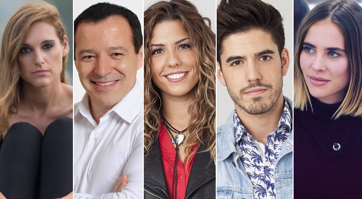 Los cinco miembros del jurado de TVE en Eurovisión 2018