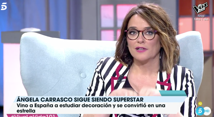 Toñi Moreno durante el programa 'Viva la vida'