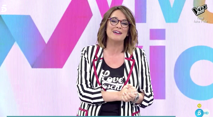 Toñi Moreno en el programa que es presentadora 'Viva la vida'