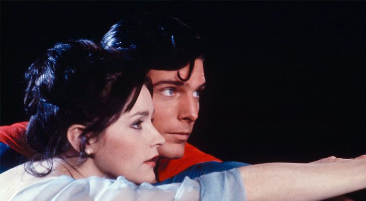 Margot Kidder y Christopher Reeve en "Superman"