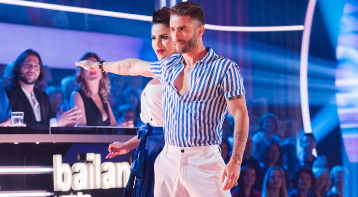 Pelayo Díaz, durante el primer programa de 'Bailando con las estrellas'