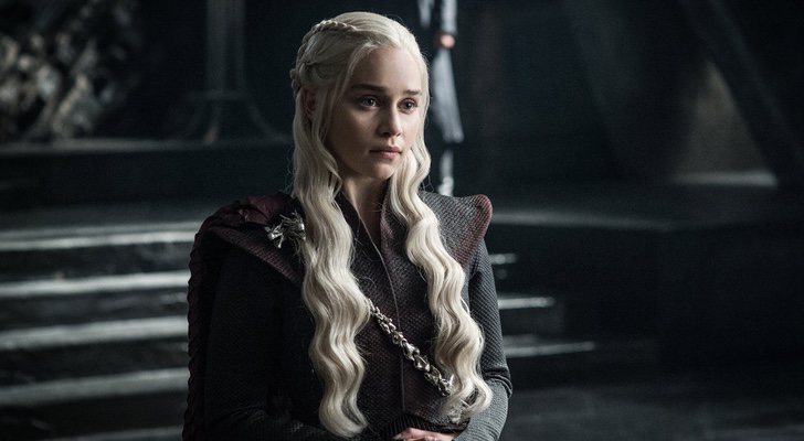 Emilia Clark como Daenerys Targaryen en 'Juego de Tronos'