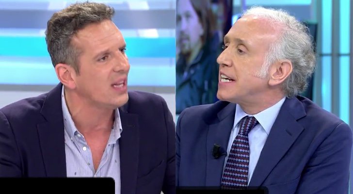 Joaquín Prat y Eduardo Inda discuten en 'El programa de Ana Rosa'