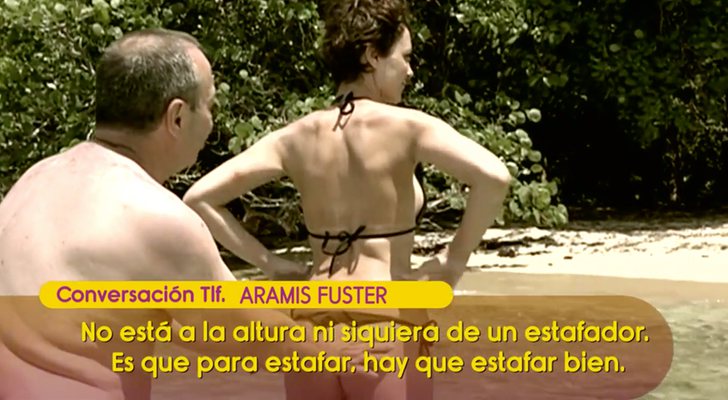 Conexión en directo de 'Sálvame' con Aramis Fuster