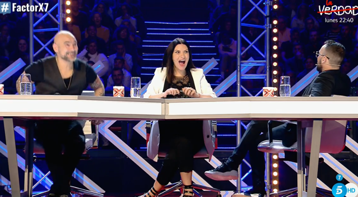 Risto, Laura y Fernando sorprendidos con Xavi Martínez en 'Factor X'