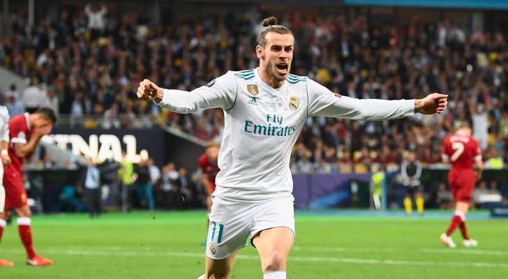 Gareth Bale en la final de la Champions League