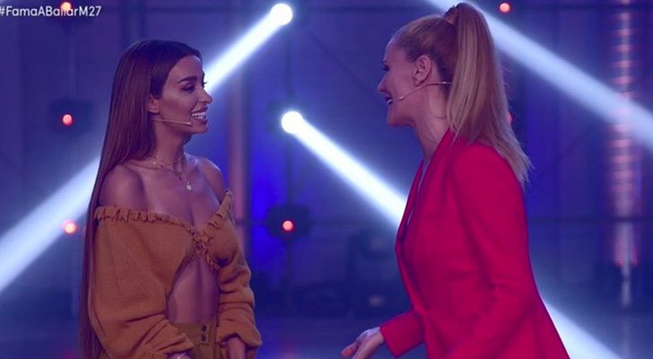 Eleni Foureira junto a Paula Vázquez en 'Fama a bailar'