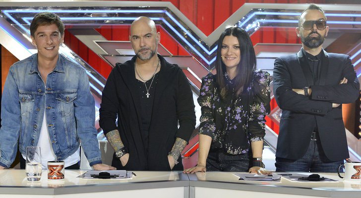 Xavi Martínez, Fernando Montesinos, Laura Pausini y Risto Mejide, jurado de 'Factor X'