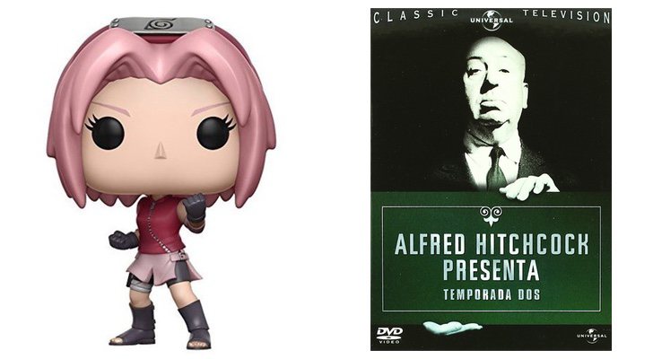 Funko de Sakura de 'Naruto' y 'Alfred Hitchcock presenta'