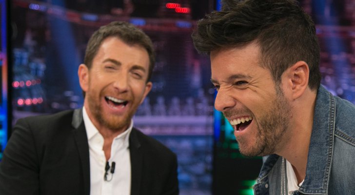 Pablo López y Pablo Motos en 'El hormiguero'