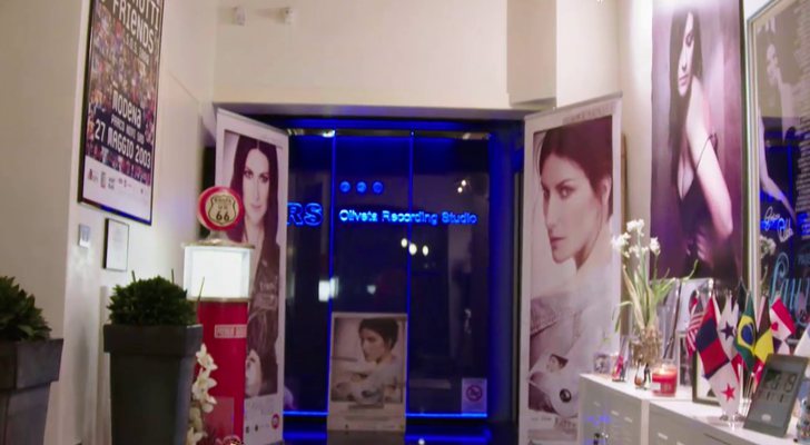 Estudio de grabación de Laura Pausini en Italia