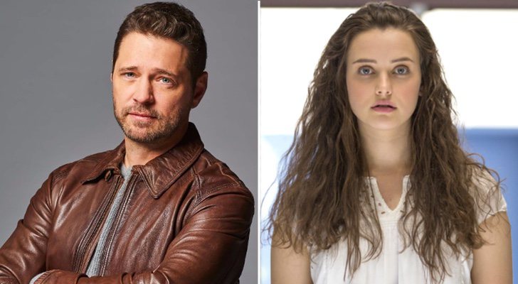 Jason Priestley y Katherine Langford (Hannah) en 'Por 13 razones'