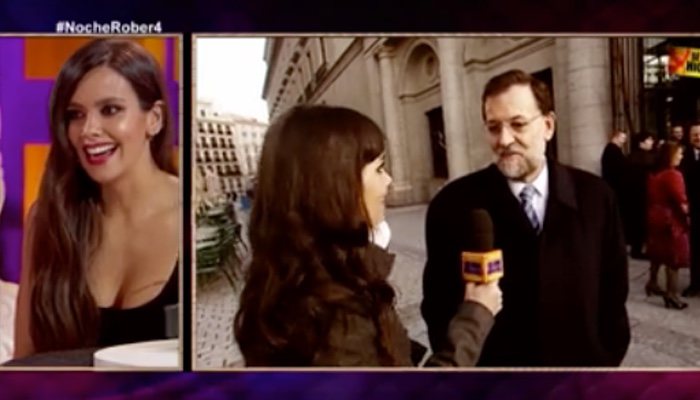 Pedroche, a la caza de Rajoy en su primera aparición pública