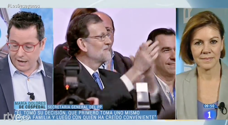 María Dolores de Cospedal en 'Los desayunos'