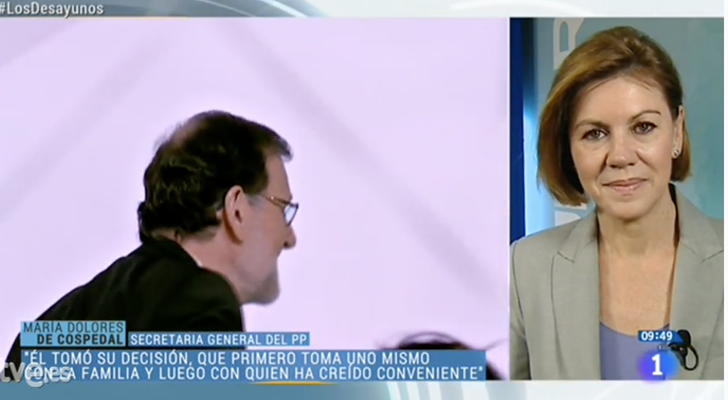 Cospedal, entrevistada en 'Los desayuno'