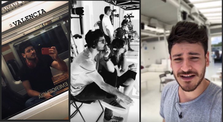 Luis Cepeda en los stories de Instagram de su cuenta oficial y de 'OT 2018'