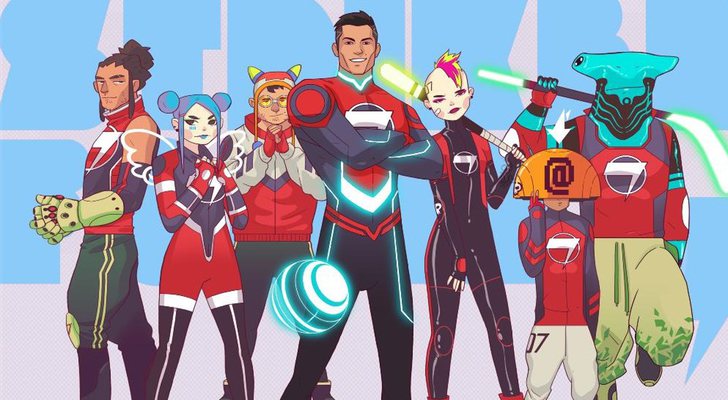 Cristiano Ronaldo y sus amigos en 'Striker Force 7'