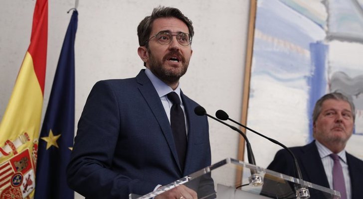 Màxim Huerta en su primer discurso oficial como ministro