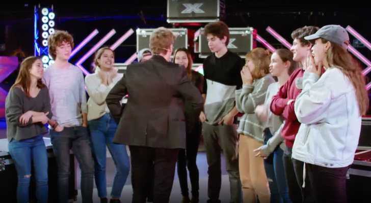 Varios finalistas de 'Factor X' con Xavi Martínez