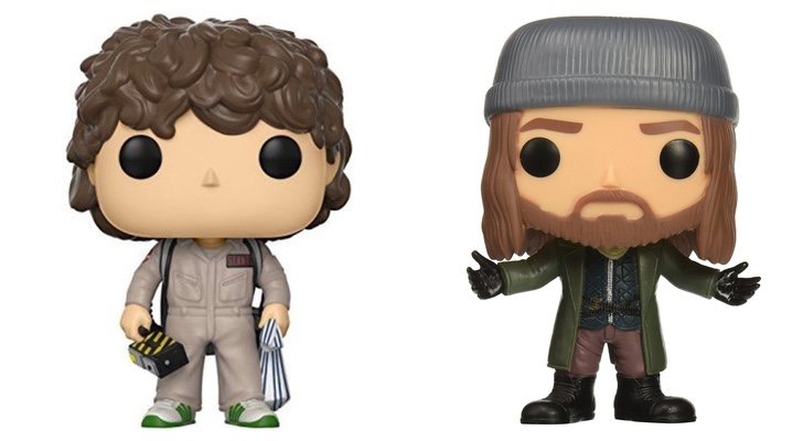 Funko de Dustin de 'Stranger Things' y funko de Jesús de 'The Walking Dead'