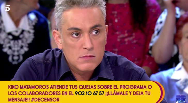 Kiko Hernández durante el programa 'Sálvame'