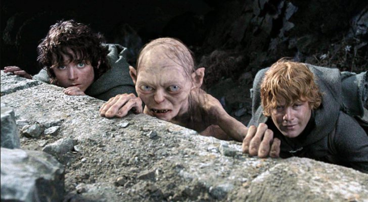 Elijah Wood, Gollum y Sean Astin en &quot;El Señor de los Anillos&quot;