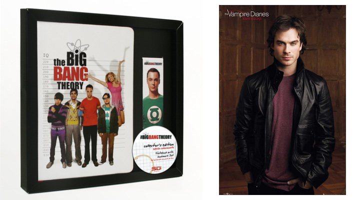 Pack de 'The Big Bang Theory' y póster de 'Crónicas vampíricas'