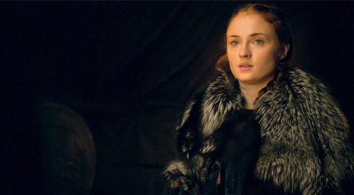 Sansa Stark, interpretada por Sophie Turner, en la sexta temporada de 'Juego de Tronos'