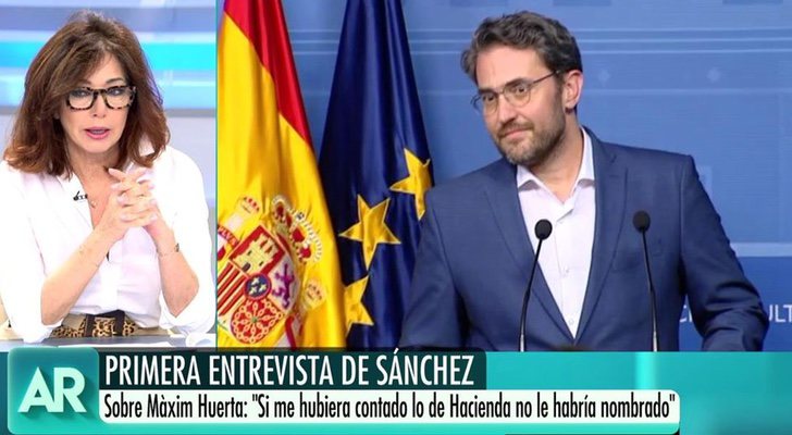 Ana Rosa Quintana habla de Màxim Huerta en 'El programa de Ana Rosa'