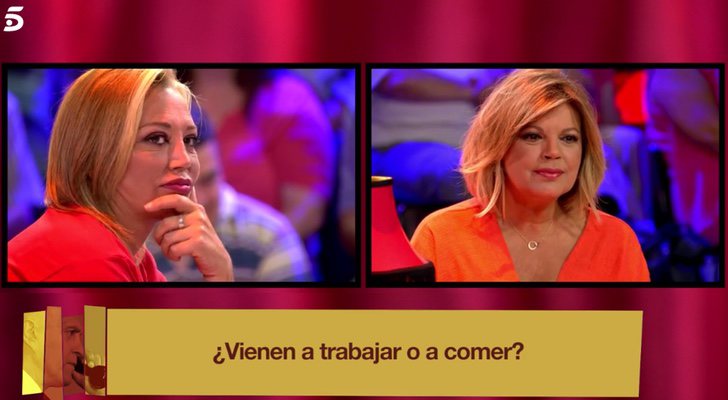 Belén Esteban y Terelu Campos en el programa 'Sálvame'