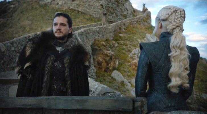 Jon Snow y Daenerys Targaryen en Rocadragón, ubicada en País Vasco