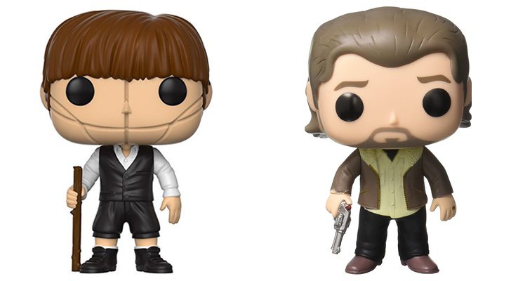 Funko de Robert Ford de joven de 'Westworld' y funko de Rick Grimes de 'The Walking Dead'