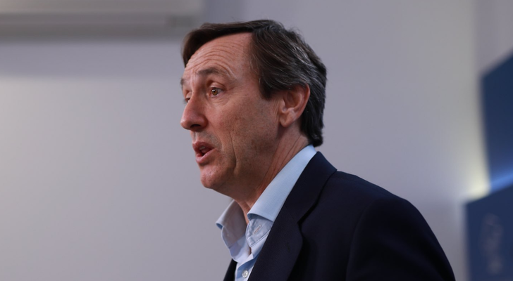 Rafael Hernando en la rueda de prensa