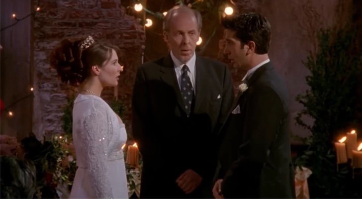 La boda entre Emily y Ross en 'Friends'