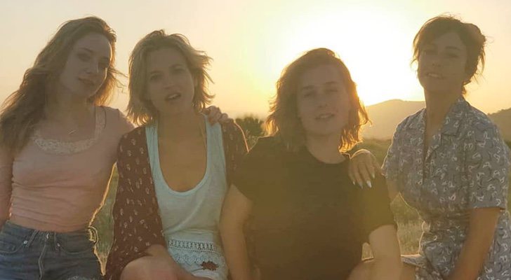 Blanca Suárez, Nadia de Santiago, Ana Fernández y Ángela Cremonte, protagonistas de 'Las chicas del cable', en Cádiz