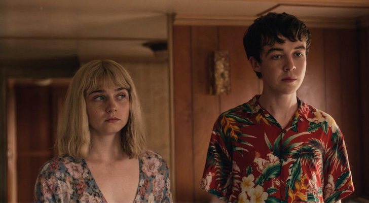 Jessica Barden y Alex Lawther en 'The End of the F***ing World'
