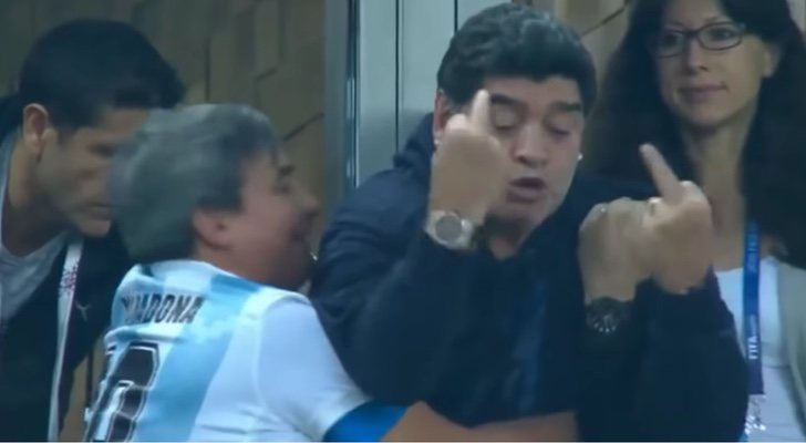 Maradona, tras la victoria de Argentina en el Mundial de Rusia