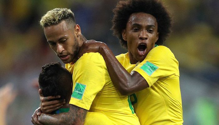 Partido del Mundial 2018 entre Brasil y Serbia