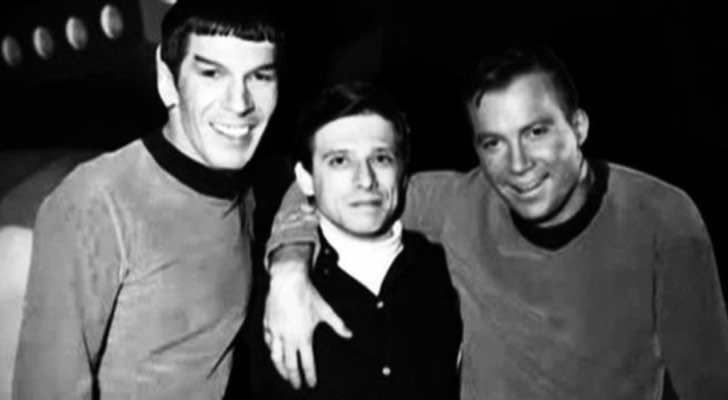 Harlan Ellison en el set de 'Star Trek'