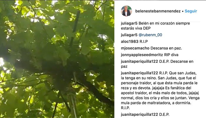Las publicaciones en el perfil de Instagram de Belén Esteban 
